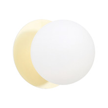 Lassie Opal Frosted Glass Cool White LED Outdoor Wall Light